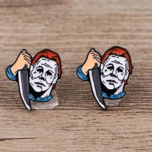 Michael Meyers earrings! 🔪🎃